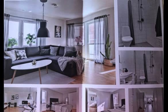 2 rok 54 kvm på Porfyrvägen med fiber