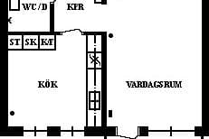 Stor 1:a med balkong på Öst På Stan