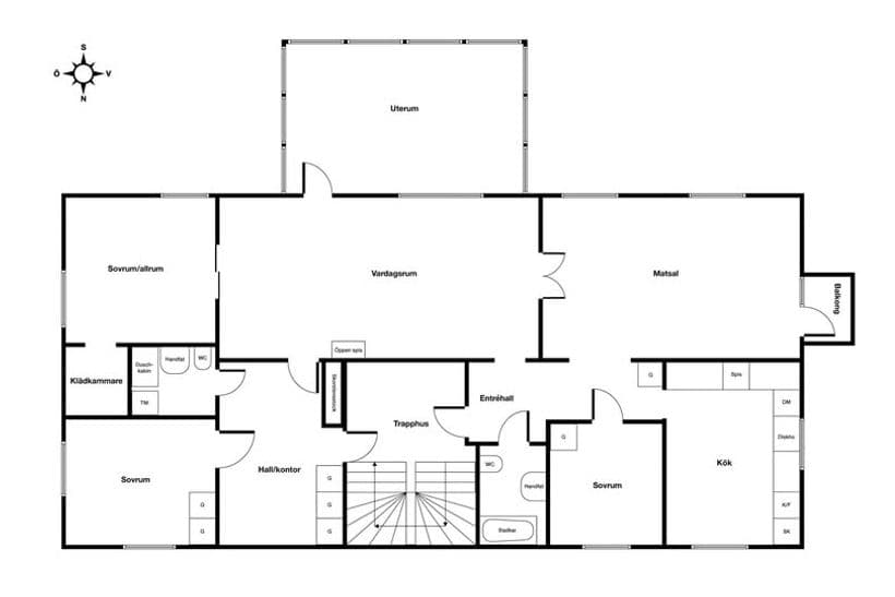 Nyrenoverad 5:a med uterum & balkong