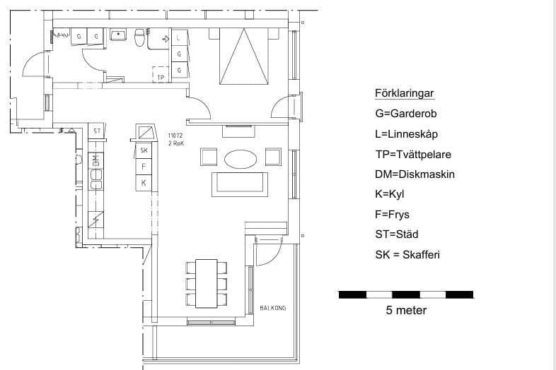 Rymlig 2:a i centrala Umeå